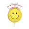 14" Smiley Emoji Nurse Foil Airfill Balloon (P4) | Buy 5 Or More Save 20%