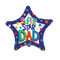 9" Super Star Dad Non Foil Airfill Balloon (P19) | Buy 5 Or More Save 20%