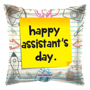 18" Assistant's Day Note Foil Balloon (P3) | Buy 5 Or More Save 20%