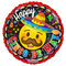 Globo de lámina con emoji sonriente del Cinco de Mayo de 18" (P4) | Compra 5 o más y ahorra un 20 %