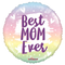 18" Best Mom Ever Brushes Foil Balloon (P8) | Buy 5 Or More Save 20%