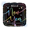 Globo metalizado Opal Hello New Year de 18" (P29) | Compra 5 o más y ahorra un 20 %