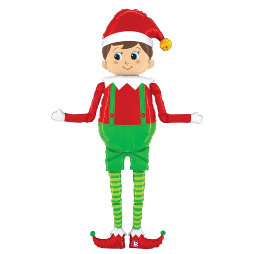 60" Special Delivery Elf Foil Balloon (P29) | Stands 5 Feet Tall!
