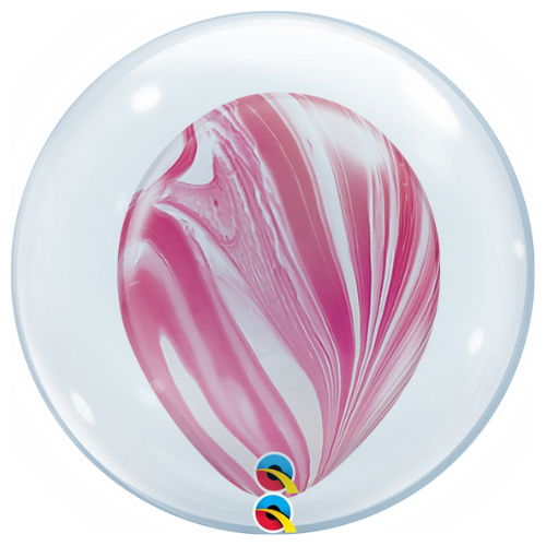 24" Clear Deco Bubble Balloon