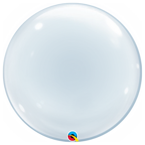 24" Clear Deco Bubble Balloon