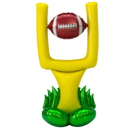51" Football Goal Post AirLoonz Foil Balloon | No Helium Required- Stands Over 4 Feet Tall!