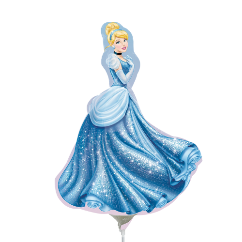14" Princess Cinderella Foil Airfill Balloon | Buy 5 Or More Save 20%