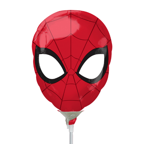 Globo de aluminio con relleno de aire y cabeza de Spiderman de 14" | Compre 5 o más y ahorre un 20 %