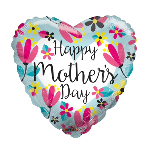 Corazón turquesa Feliz Día de la Madre de 9" (P16) | Compra 5 o más y ahorra un 20 %