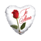 Globo de lámina de corazón Te Amo Rosa Roja de 9" (P16) | Compra 5 o más y ahorra un 20 %