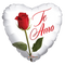 Globo de lámina de corazón Te Amo Rosa Roja de 18" (P15) | Compra 5 o más y ahorra un 20 %