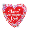 Globo de relleno de aire con lámina de corazón holográfica con corazón de San Valentín de 9" (P15) | Compre 5 o más y ahorre un 20 %