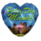 Globo de papel de aluminio con forma de corazón de margarita Feliz Dia Mama de 36 pulgadas | Liquidación - Hasta agotar existencias
