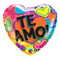 Globo de papel de aluminio Te Amo! Fun Hearts de 18" | Compra 5 o más y ahorra un 20 %