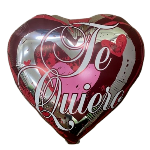 18" Te Quiero Galore Heart Foil Balloon | Buy 5 Or More Save 20%