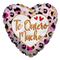 Globo de lámina de corazón con estampado animal Te Quiero Mucho de 18" (P15) | Compra 5 o más y ahorra un 20 %