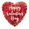 18" Happy Valentines Day Hearts Pattern Matte Foil Balloon (P4) | Buy 5 Or More Save 20%