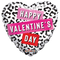 Globo de papel de aluminio con estampado de animales de feliz día de San Valentín de 36 pulgadas (P9) | 5 unidades