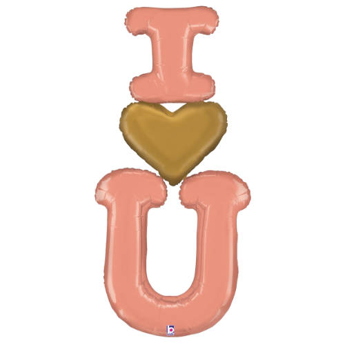 59" Special Delivery I Heart U Balloon Foil Balloon (WSL)