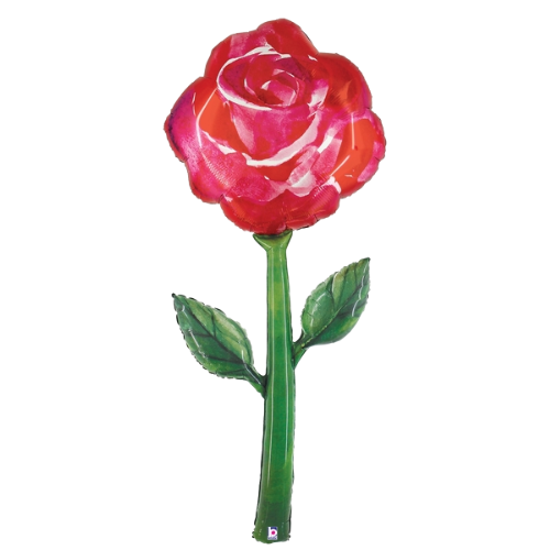 64" Fresh Picks Watercolor Rose Foil Balloon (P18) | Stands Over 5 Feet Tall!