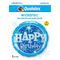 18" Happy Birthday Blue Sparkle Foil Balloon | Buy 5 Or More Save 20%