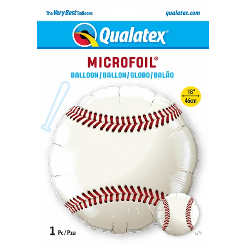 18" Baseball Foil Balloon | Buy 5 Or More Save 20%