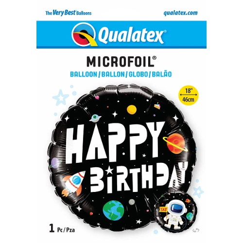 18" Birthday Astronaut Foil Balloon | Buy 5 Or More Save 20%