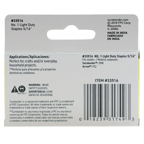 Light Duty Staples For Staple Gun
