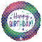 18" Glitter Mermaid Birthday Holographic Foil Balloon | Buy 5 Or More Save 20%
