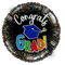 Globo de lámina holográfica de confeti de graduación de 18" (P24) | Compre 5 o más y ahorre un 20 % 