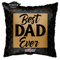 18" Dad Gold & Black Matte Foil Balloon (P18) | Buy 5 Or More Save 20%