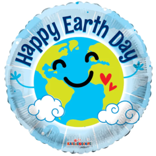 18" Earth Day Foil Balloon (P4) | Buy 5 Or More Save 20%