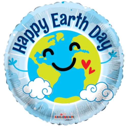 Globo metalizado del Día de la Tierra de 18" (P3) | Compre 5 o más y ahorre un 20 %