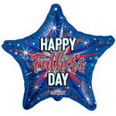18" Father's Day Star Foil Balloon (P18) | Buy 5 Or More Save 20%
