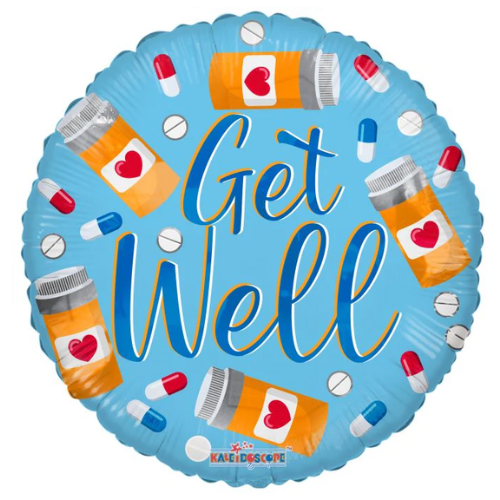 18" Get Well Pills Foil Balloon | Buy 5 Or More Save 20%