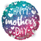 18" Happy Mother's Day Gradient Holographic Foil Balloon (P9) | Buy 5 Or More Save 20%