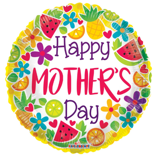 18" Happy Mother's Day Citric Non Foil Balloon (P9) | Buy 5 Or More Save 20%