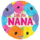 Globo de aluminio de 18" I Love You Nana (P10) | Compre 5 o más y ahorre 20%