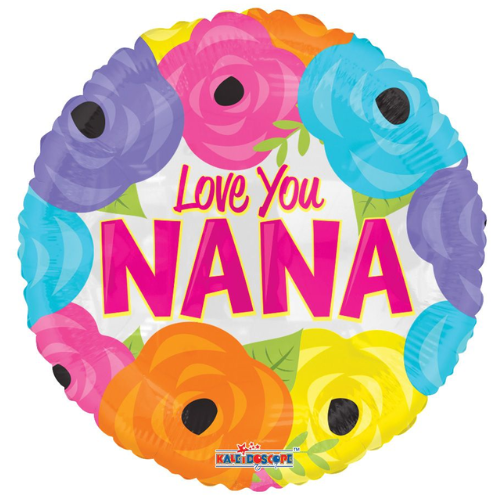 18" I Love You Nana Foil Balloon (P10) | Buy 5 Or More Save 20%