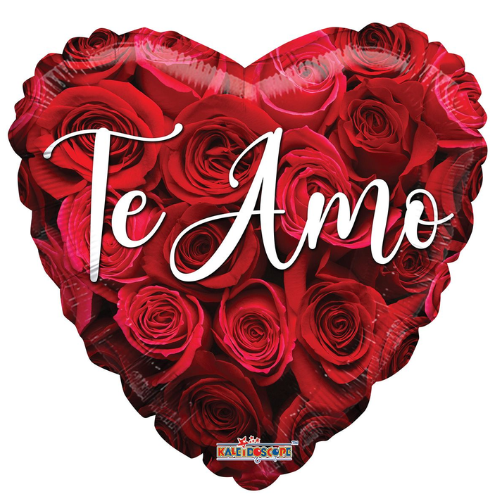 18" Te Amo Arreglo De Rosa Heart Foil Balloon | Buy 5 Or More Save 20%