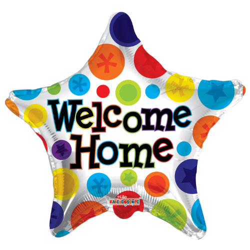 Globo de papel de aluminio Welcome Home Star de 18" | Compre 5 o más y ahorre un 20 %