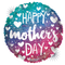 Globo de relleno de aire con lámina holográfica degradada del Día de la Madre de 9" (P16) | Compre 5 o más y ahorre un 20 %