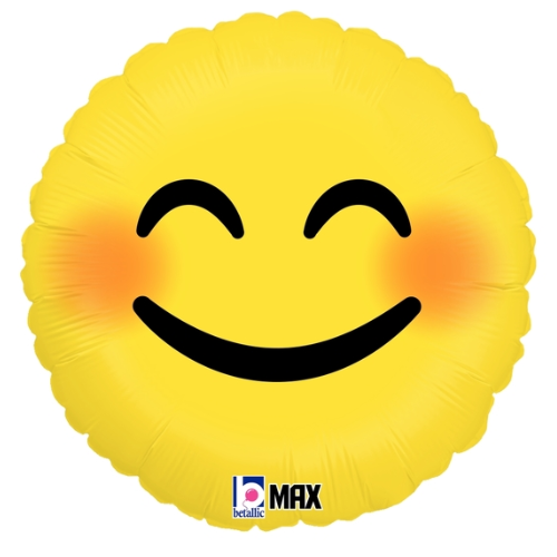 Globo de lámina con emoticono emoji de 18" | Compre 5 o más y ahorre un 20 %