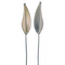 Accesorio floral de alambre chapado en metal Chic Leaf | 6 cuentas