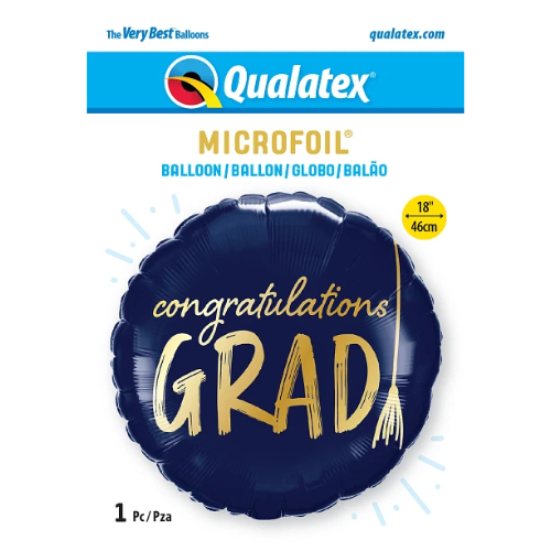 Globo de papel de aluminio con borla de felicitaciones de 18" (P24) | Compre 5 o más y ahorre un 20 %