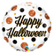 Globo de aluminio con puntos brillantes de Halloween (WSL) de 18" | Liquidación: ¡hasta agotar existencias!