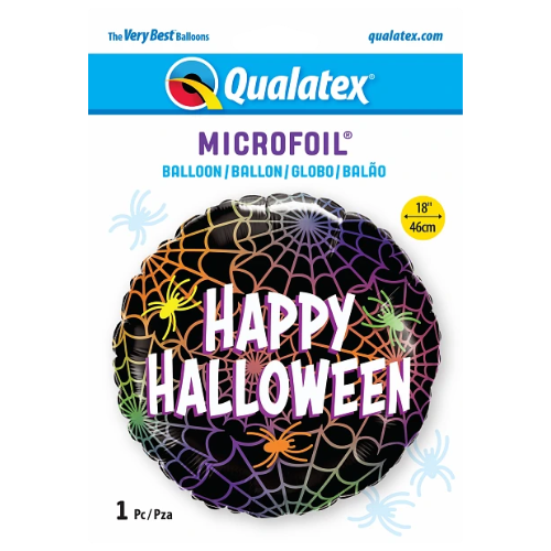 18" Halloween Spiders & Webs Foil Balloon (P13)