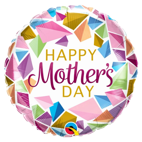 18" Mother’s Day Colorful Gems Foil Balloon (P9) | Buy 5 Or More Save 20%