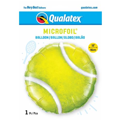 Globo de lámina de pelota de tenis de 18" | Compra 5 o más y ahorra un 20 %