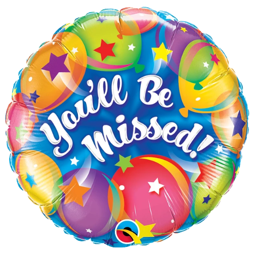 18" You'll Be Missed Balloons Foil Balloon | Buy 5 Or More Save 20%